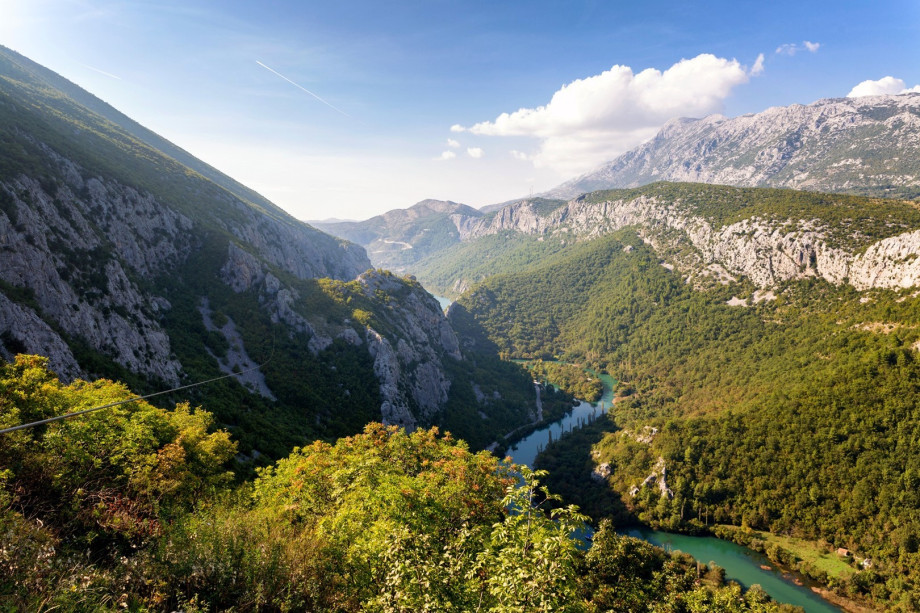 Try Zipline, one of the activities on Cetina river canyon