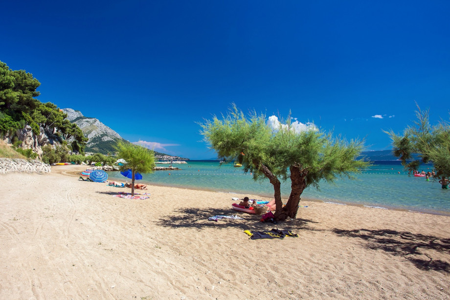 Beautiful sandy beches in Duće