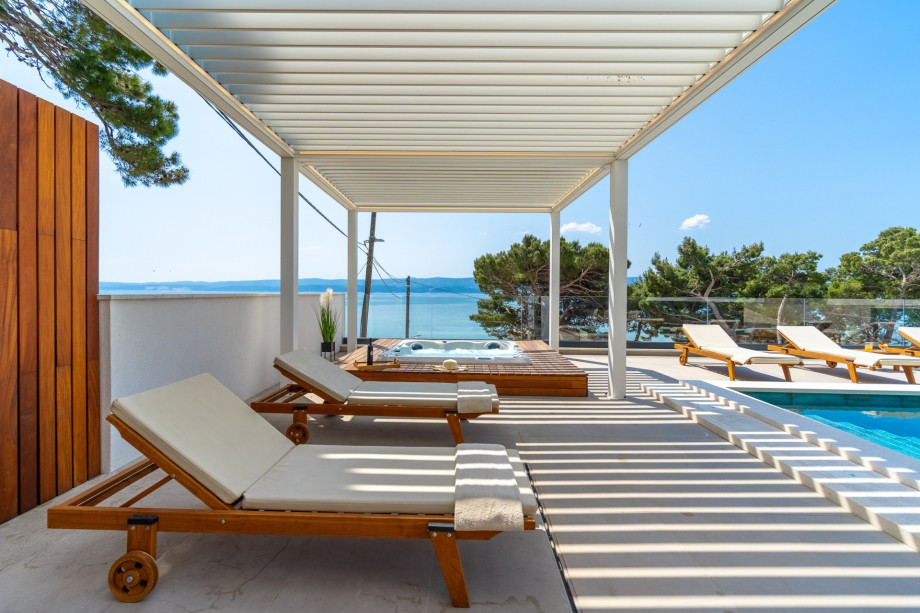 Villa Bava is a newly built, beachfront villa furnished with high quality, offering very comfortable accommodation for 8+2 people