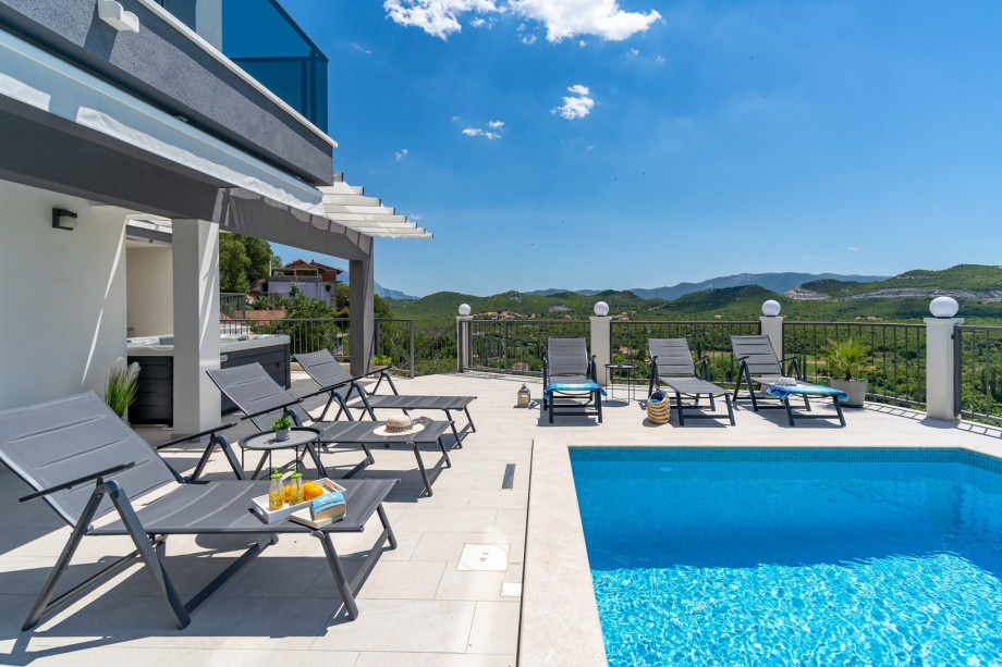 It is a fully air-conditioned villa with free WiFi and a playground for your little ones