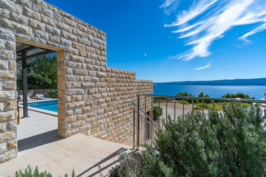 Open sea and island view from the pool area