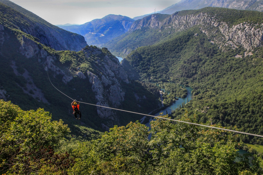 Try one of the local attractions, a zip line above the Cetina river canyon...