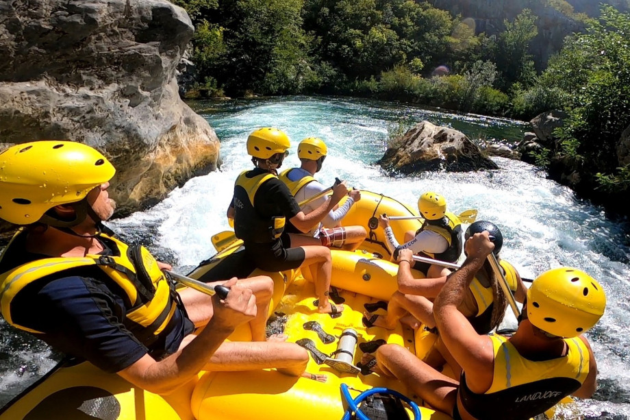 Rafting on river Cetina, 7km away from the villa