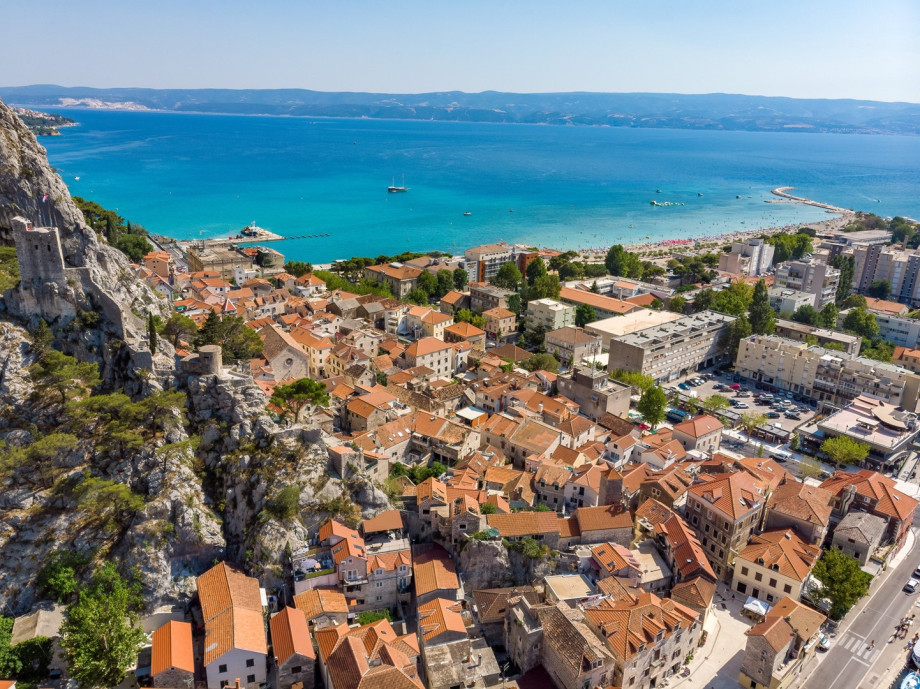 Small Mediterranean town Omiš with lots of attractions