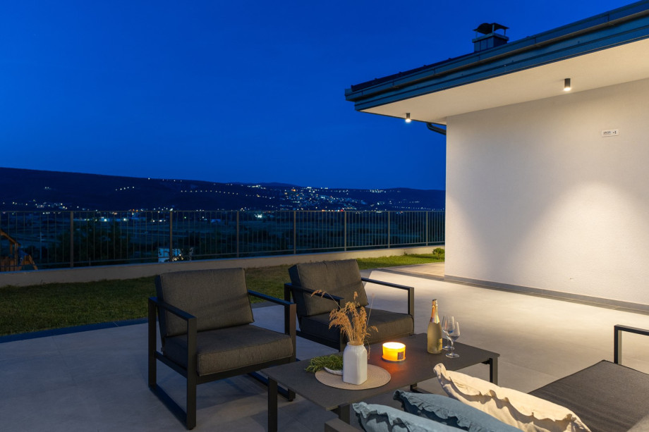 Relax and enjoy a glass of wine on hot summer evenings