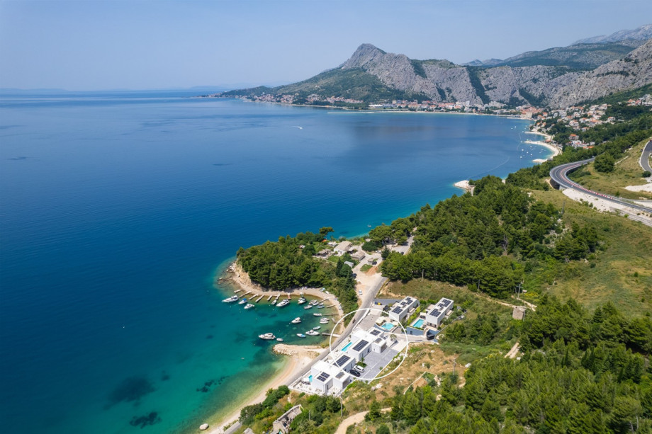 Luxurious Villa Kiara is a new and modern property with stunning sea views located just above the Brzet beach next to the identical Villa Nina next to it