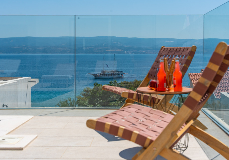 The pool area is discreetly fenced from view so you have your privacy