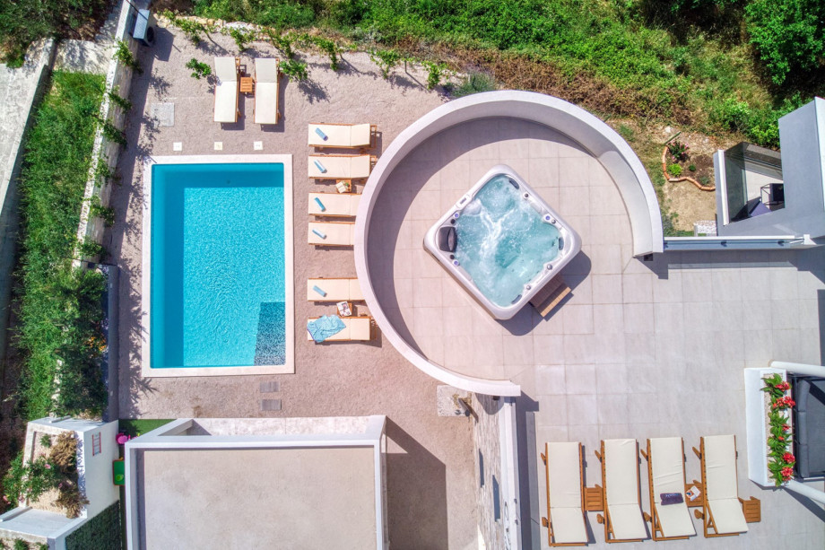 View from above on outdoor area
