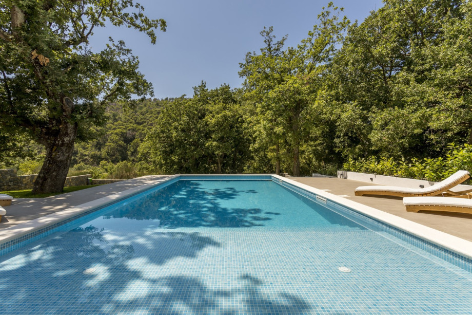 10m x 4,5m private swimming pool to relax hearing only crickets and birds