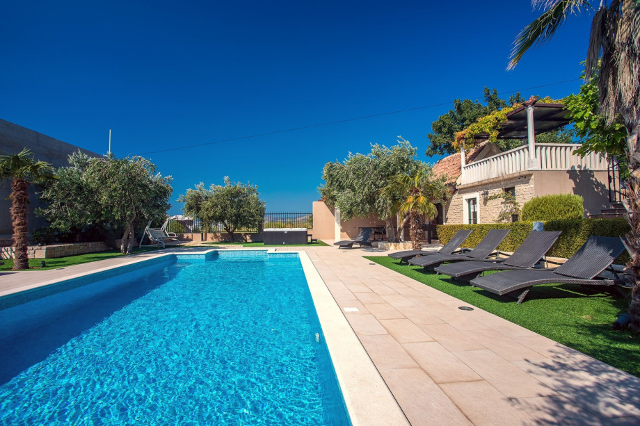 Private pool area in unspoiled nature