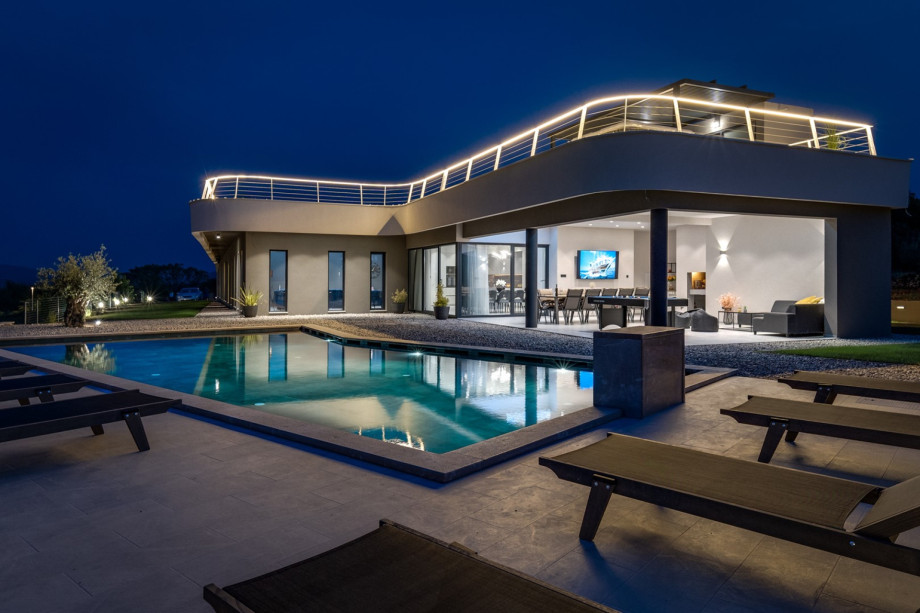The updated and very innovative architectural design of the extremely beautiful Villa Madre