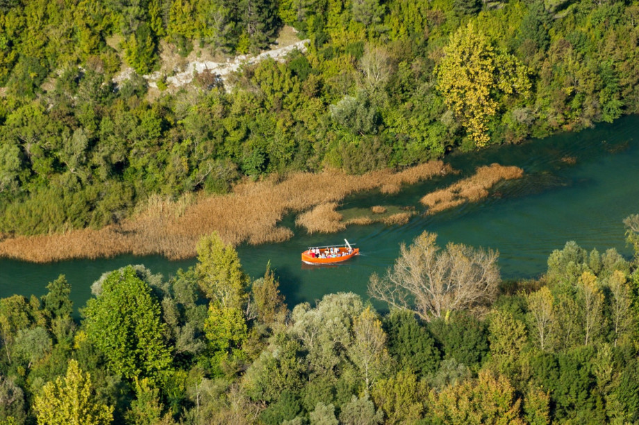 Omiš and Cetina River with many attractions and activities like rafting, zip-line above Cetina River, free climbing, and boat tour options.